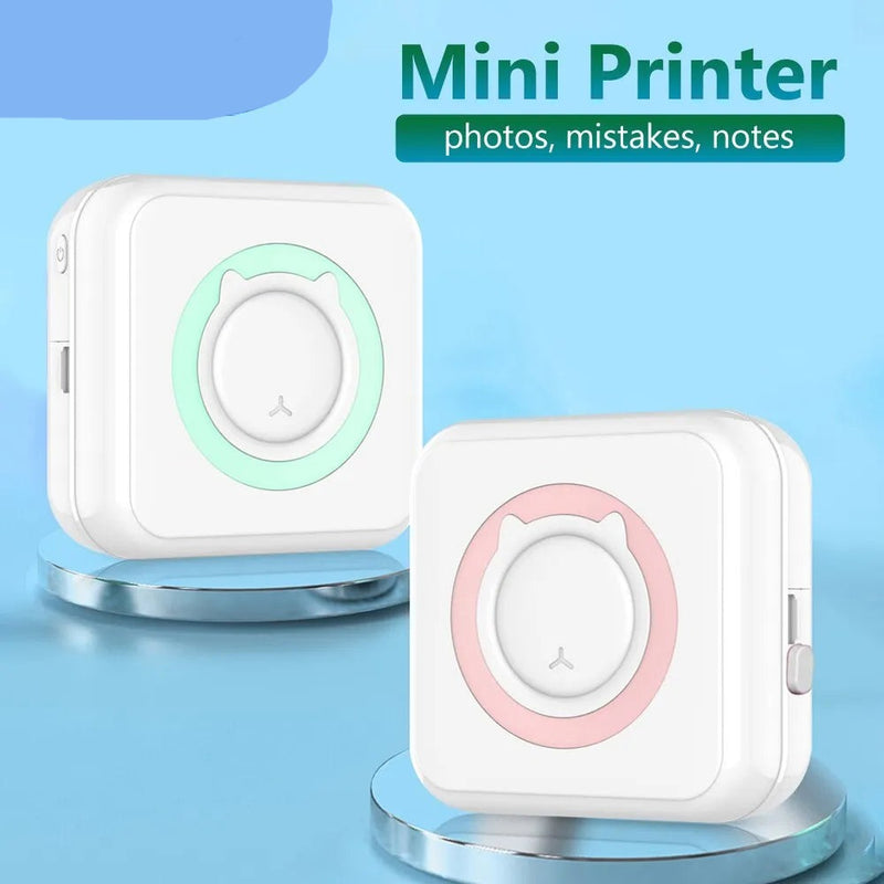 Mini Printer Portable Thermal Stickers